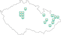 Mapa poboček Emas